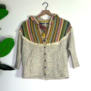 Thursday Island‎ Wool Blend 3/4 Sleeve Cardigan Sweater Women’s Size small